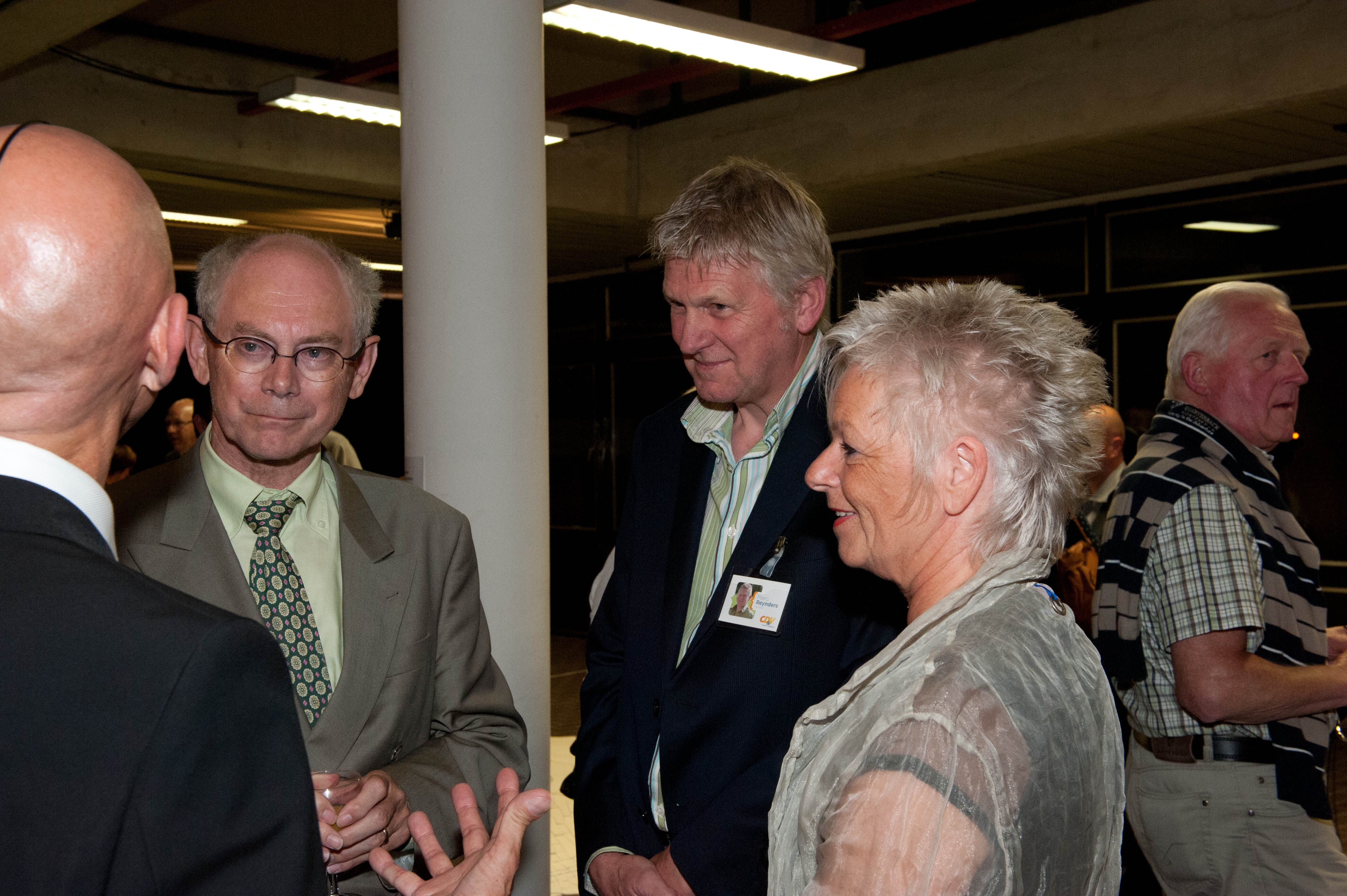 Herman Van Rompuy visits exhibition Monique De Ceulaer & Gie Luyten in Leopoldsburg (Belgium)